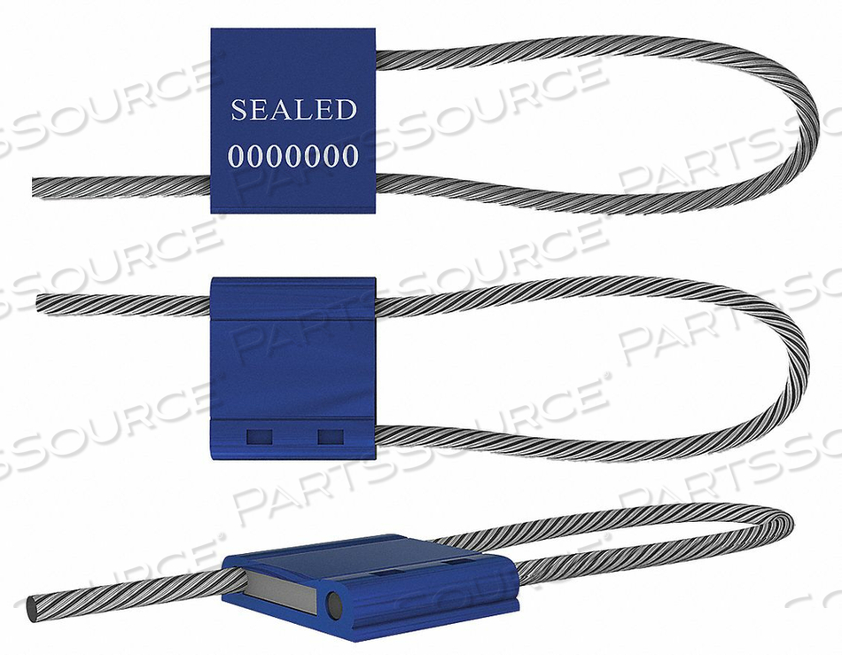 CABLE SEAL ALUMINUM BLUE 12IN. L PK50 by Universeal CABLE SEAL ALUMINUM BLUE 12IN. L PK50 by Universeal