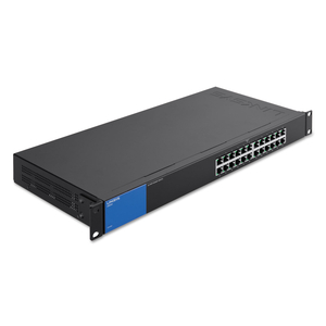 LINKSYS BUSINESS LGS124 - SWITCH - UNMANAGED - 24 X 10/100/1000 - RACK-MOUNTABLE - AC 100/230 V by Linksys