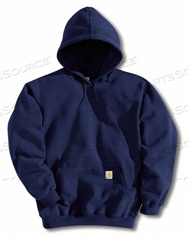 HOODED SWEATSHIRT NAVY COTTON/PET 3XL by Carhartt HOODED SWEATSHIRT NAVY COTTON/PET 3XL by Carhartt