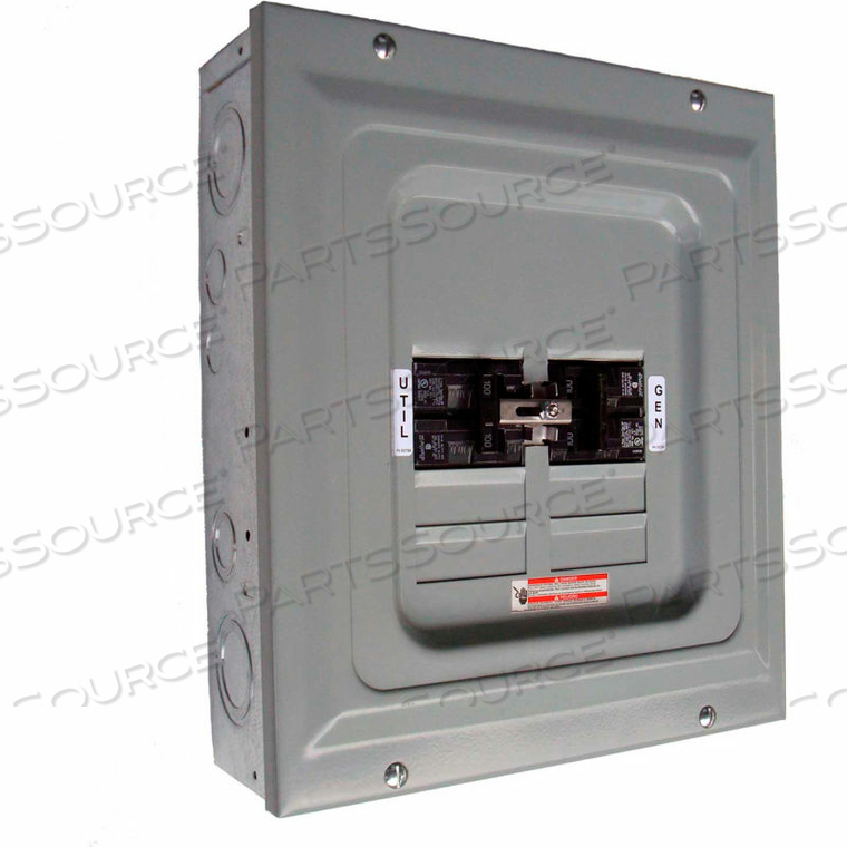 100-AMP 2,500-WATT SINGLE LOAD MANUAL TRANSFER SWITCH 