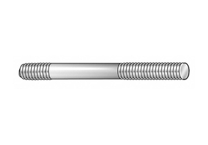 DBL END THD STUD 3/8-16X6 OAL PK2 by Te-Co