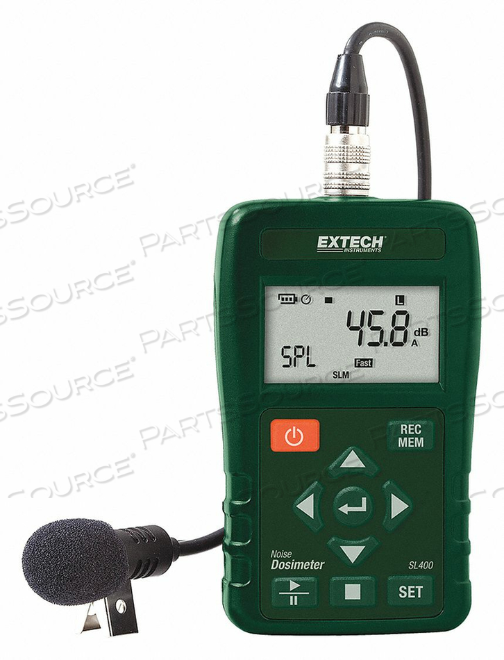 NOISE DOSIMETER LCD 30 TO 130 DB RANGE by Extech Instruments