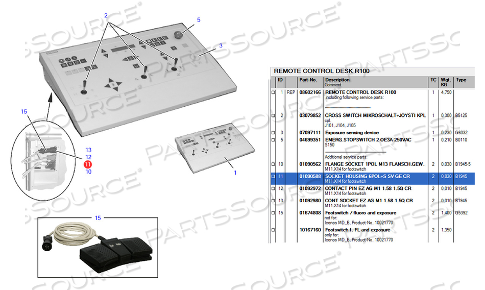 SOCKET HOUSING, 6 POLE by Siemens Medical Solutions