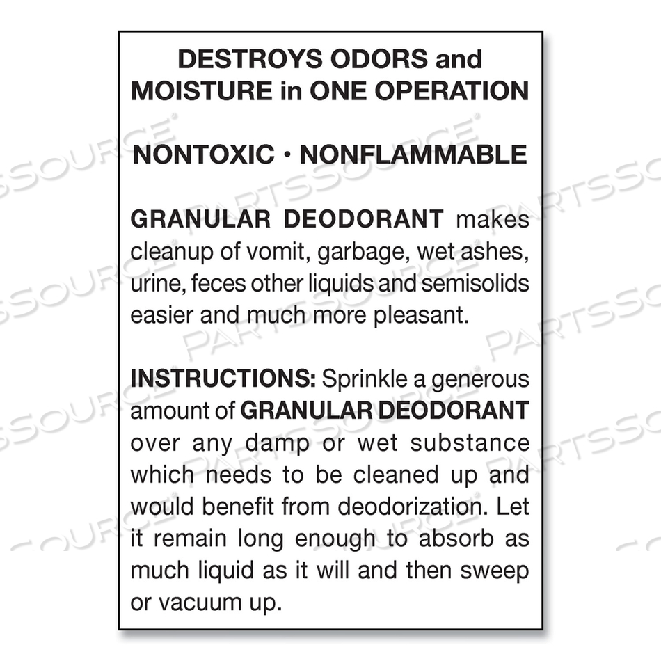 GRANULAR DEODORANT, LEMON, 16 OZ, SHAKER CAN by Big D