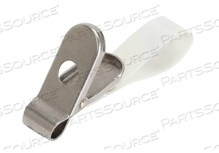 ROUNDED SECURITY CLIP, JAWS OPEN TO 9/16", WITH NYLON STRAP, 1 PACK (10/PK) by Crest Healthcare