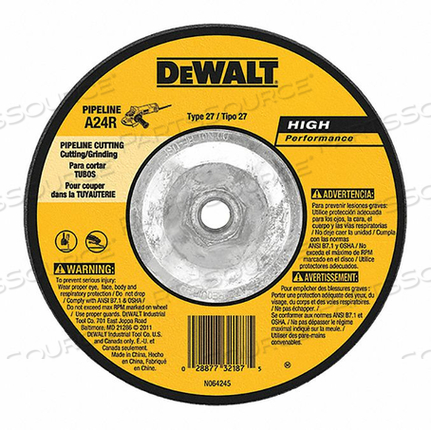 DEPRESSED CENTER WHL T27 5X1/8X5/8-11 AO by DeWalt