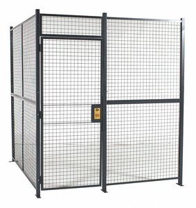 WELDED PARTITION CAGE 8 FT 4INW 4 SIDED by Rapidwire