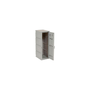 REMCO PLASTICS DOUBLE TIER BOX PLASTIC LOCKER, 12"WX15"DX36"H, GRAY, ASSEMBLED by Remcon Plastics Inc