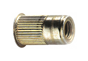 RIVET NUT KNURLED STEEL ZINC YELLOW PK25 by AVK