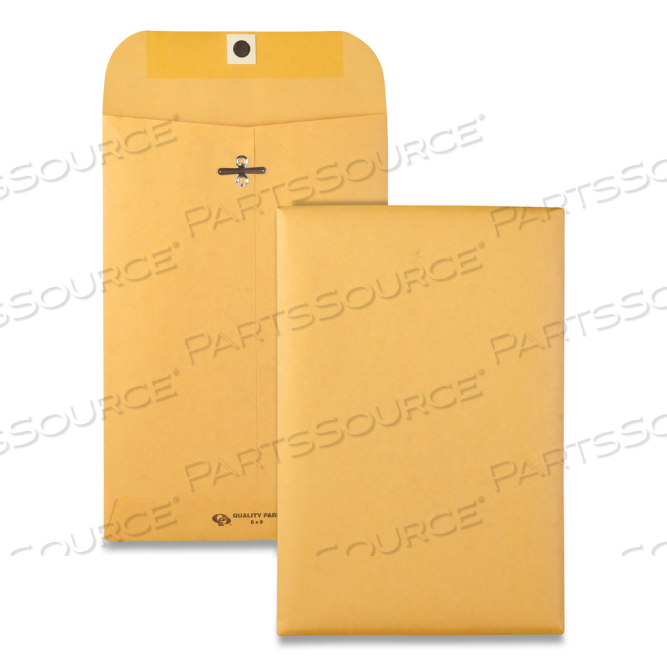 CLASP ENVELOPE, 28 LB BOND WEIGHT KRAFT, #55, SQUARE FLAP, CLASP/GUMMED CLOSURE, 6 X 9, BROWN KRAFT by Quality Park Products CLASP ENVELOPE, 28 LB BOND WEIGHT KRAFT, #55, SQUARE FLAP, CLASP/GUMMED CLOSURE, 6 X 9, BROWN KRAFT by Quality Park Products