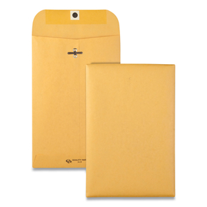 CLASP ENVELOPE, 28 LB BOND WEIGHT KRAFT, #55, SQUARE FLAP, CLASP/GUMMED CLOSURE, 6 X 9, BROWN KRAFT, 500/CARTON by Quality Park Products CLASP ENVELOPE, 28 LB BOND WEIGHT KRAFT, #55, SQUARE FLAP, CLASP/GUMMED CLOSURE, 6 X 9, BROWN KRAFT, 500/CARTON by Quality Park Products