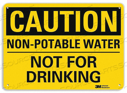 SAFETY SIGN WATER NOT FOR DRINKING 10INH by Lyle Signs Inc. SAFETY SIGN WATER NOT FOR DRINKING 10INH by Lyle Signs Inc.