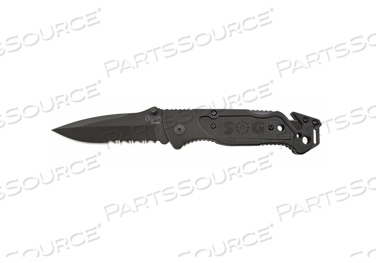 FOLDING KNIFE SPEAR POINT BLK 3-7/16 IN by SOG FOLDING KNIFE SPEAR POINT BLK 3-7/16 IN by SOG