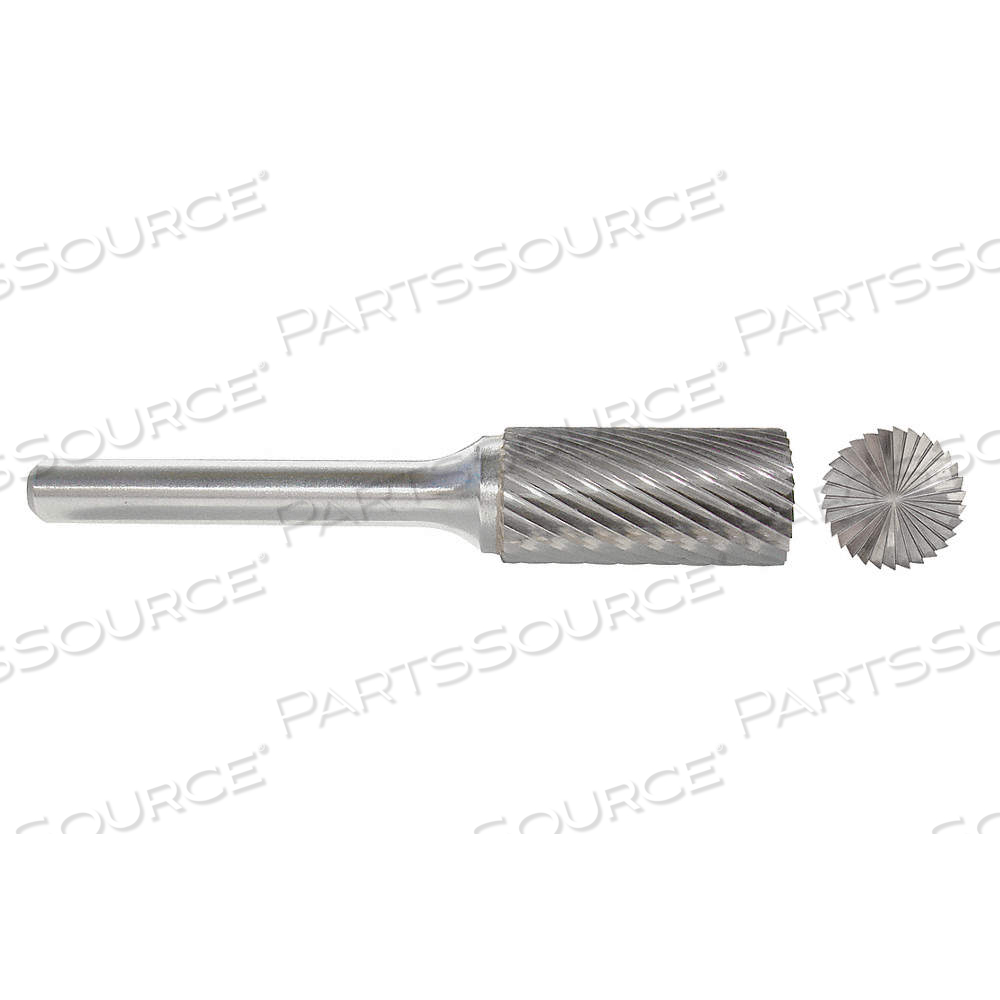 CARBIDE BUR, CYLINDER WITH END CUT, SB-14, SINGLE CUT, 3/16 IN X 5/8 IN HEAD by Approved Vendor CARBIDE BUR, CYLINDER WITH END CUT, SB-14, SINGLE CUT, 3/16 IN X 5/8 IN HEAD by Approved Vendor