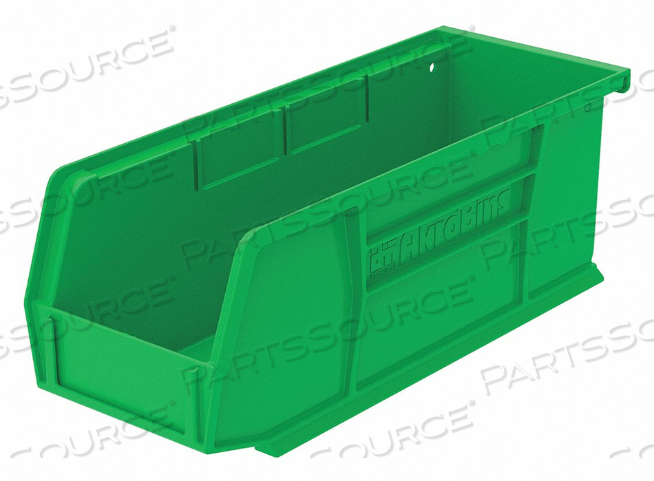 F8685 HANG/STACK BIN 10-7/8 X 4-1/8 X 4 GRN by Akro-Mils / Myers Industries, Inc F8685 HANG/STACK BIN 10-7/8 X 4-1/8 X 4 GRN by Akro-Mils / Myers Industries, Inc
