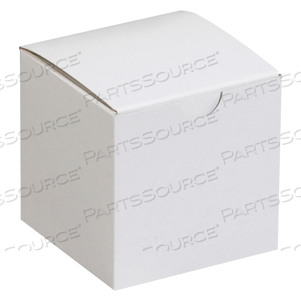 GIFT BOXES, 3" X 3" X 3", WHITE, 100/CASE by BOX Partners (Box Acquisitions, LLC)