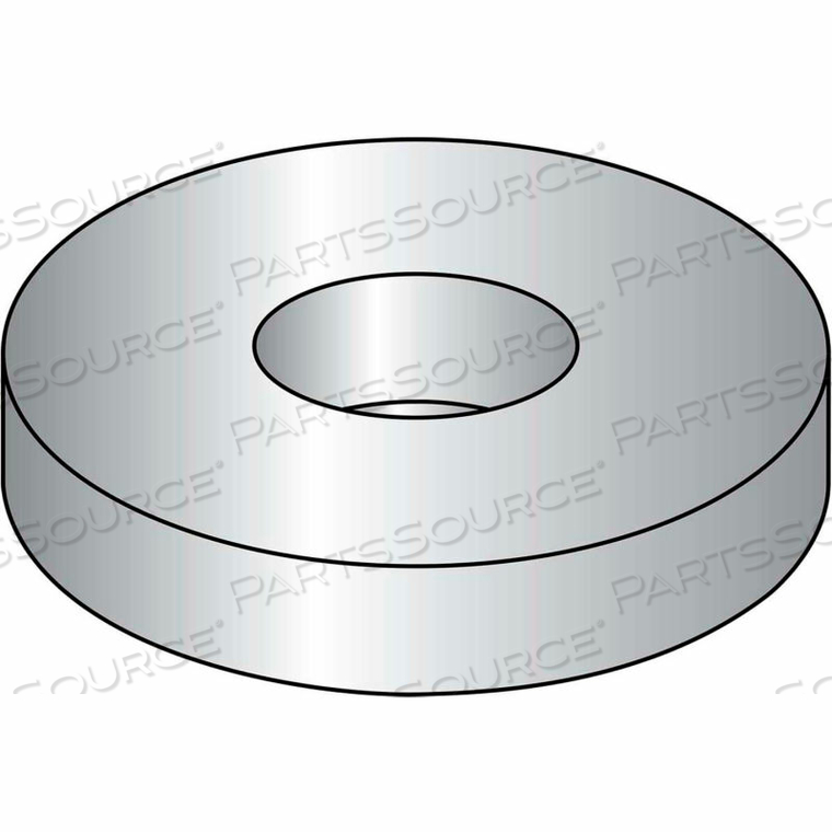 FLAT WASHER - 3/8" - LOW CARBON STEEL - ZINC CLEAR CR+3 - USS - PKG OF 100 - BBI by Brighton Best