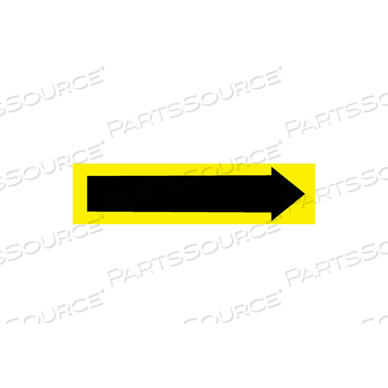 PRESSURE-SENSITIVE PIPE MARKER - DIRECTION ARROW YELLOW by National Marker Company