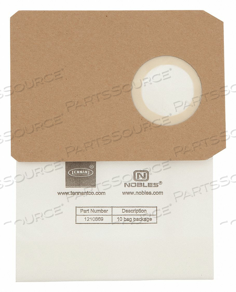 PAPER FILTER DUST BAG PK10 by Nobles