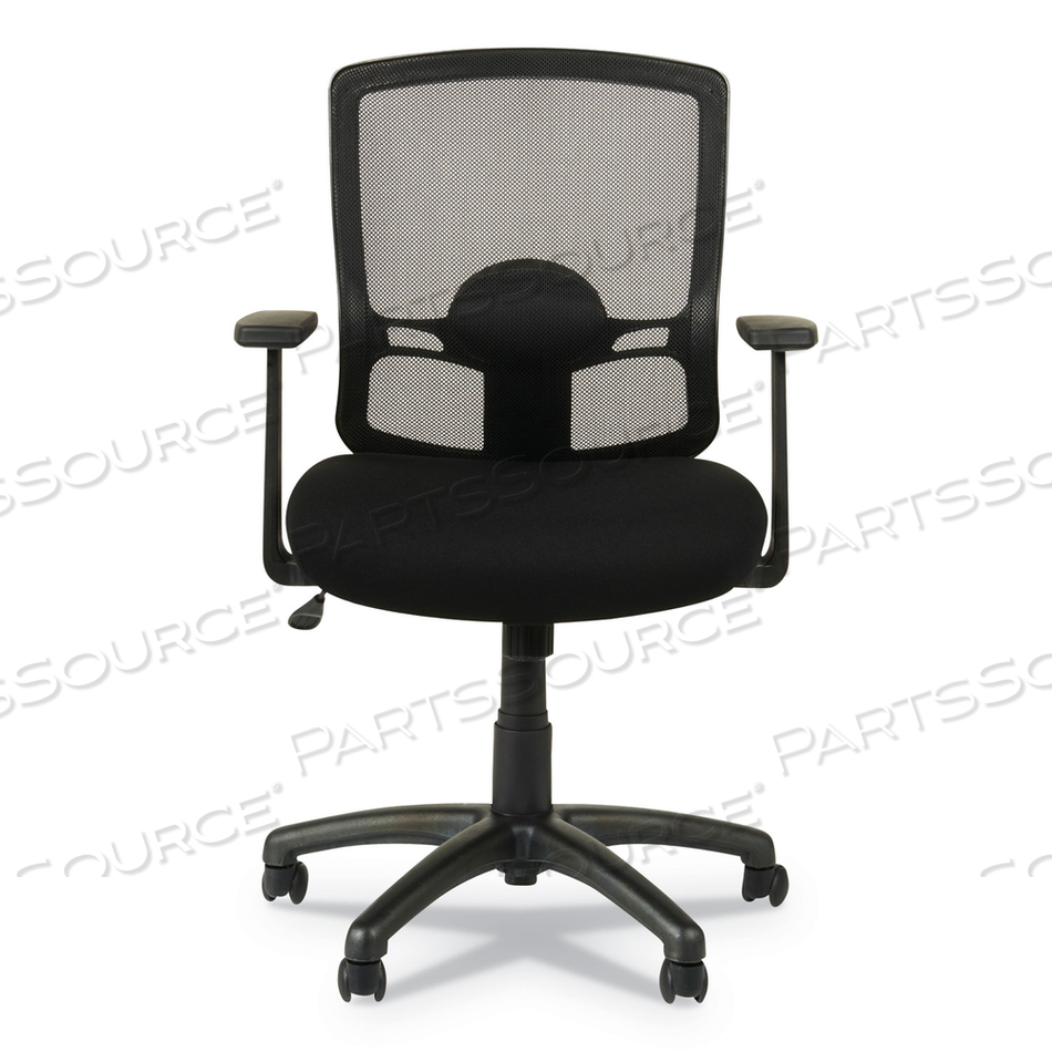 ALERA ETROS SERIES MESH MID-BACK CHAIR, SUPPORTS UP TO 275 LB, 18.03" TO 21.96" SEAT HEIGHT, BLACK by Alera