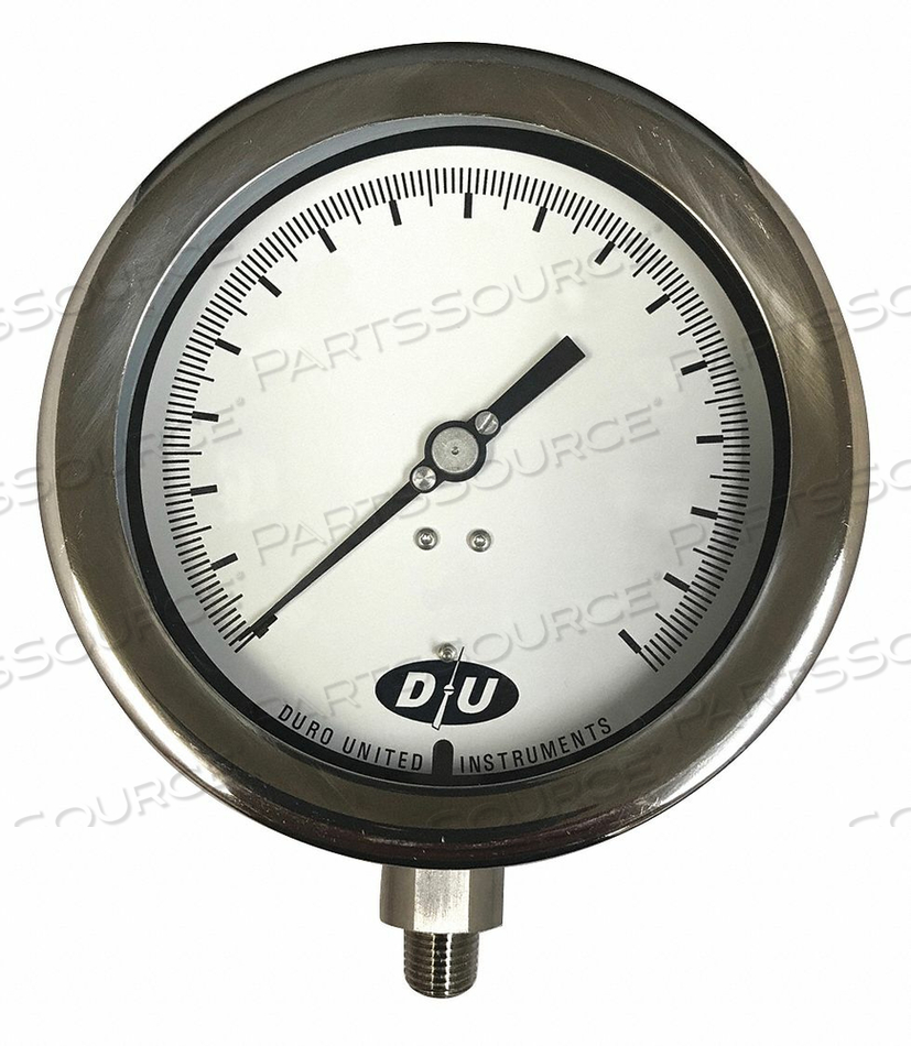 COMPOUND GAUGE 4-1/2 DIAL SIZE by Duro