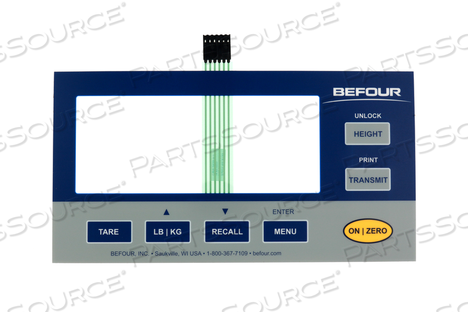 OVERLAY FOR GENERATION 3(7-BUTTON KEYPAD) by Befour, Inc.