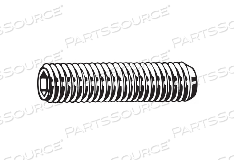 SOCKET SET SCREW, M3-0.50 MM THREAD SIZE, 3 MM OVERALL LG, CUP PT, STEEL, BLACK OXIDE by Fabory