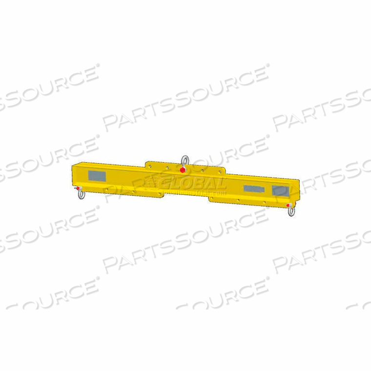 12-48" ECONOMY LIFT BEAM ADJUSTABLE LENGTH - 4000 LB. CAPACITY by Machining & Welding By Olsen, Inc.