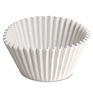 FLUTED BAKE CUPS, 2.25 DIAMETER X 1.88 H, WHITE, PAPER, 500/PACK, 20 PACKS/CARTON by Hoffmaster