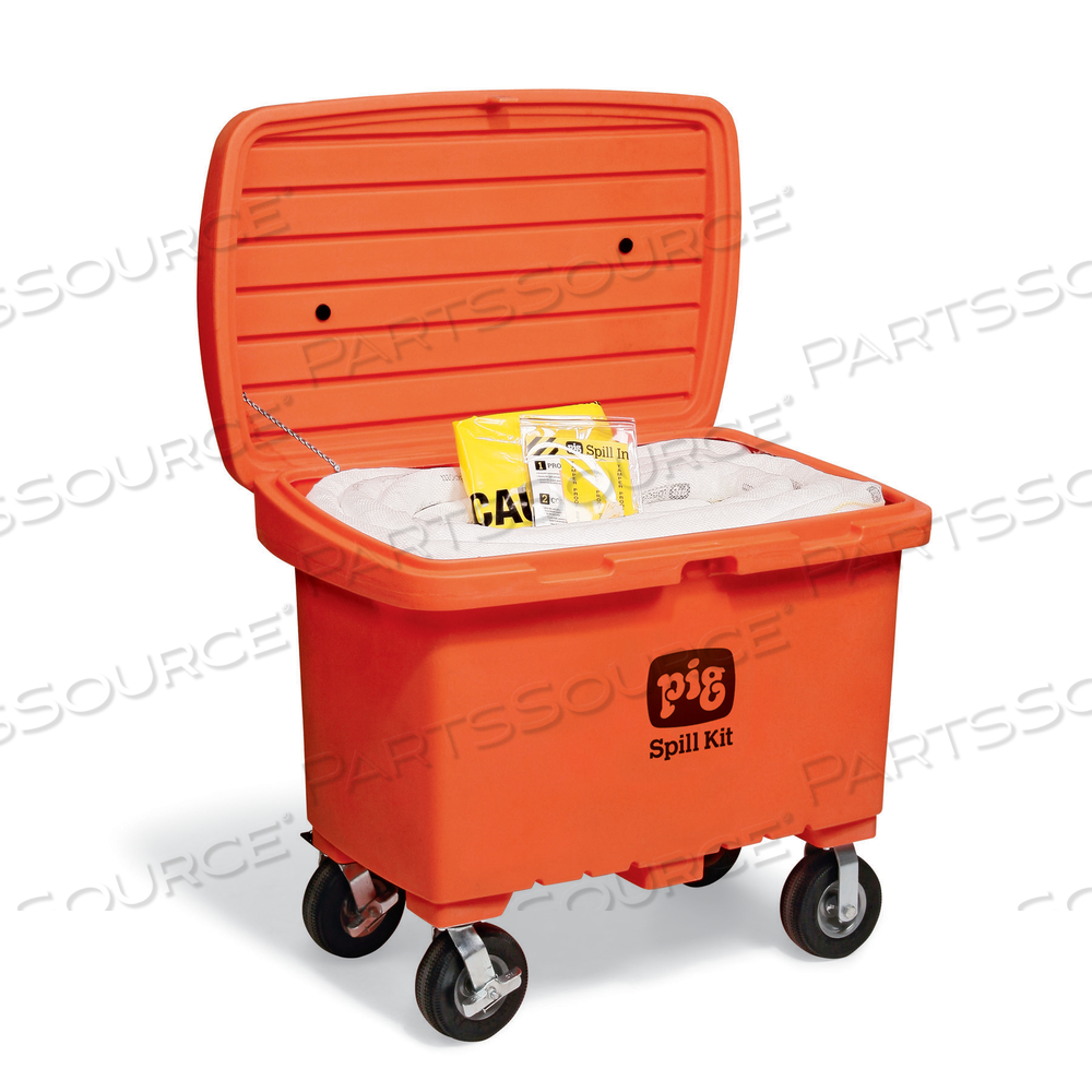 PIG OIL-ONLY SPILL KIT IN HIGH-VISIBILITY STORAGE CHEST by New Pig Corporation PIG OIL-ONLY SPILL KIT IN HIGH-VISIBILITY STORAGE CHEST by New Pig Corporation