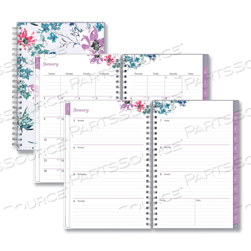 LAILA CREATE-YOUR-OWN COVER WEEKLY/MONTHLY PLANNER, WILDFLOWER ARTWORK, 8 X 5, PURPLE/BLUE/PINK, 12-MONTH (JAN-DEC): 2023 by Blue Sky LAILA CREATE-YOUR-OWN COVER WEEKLY/MONTHLY PLANNER, WILDFLOWER ARTWORK, 8 X 5, PURPLE/BLUE/PINK, 12-MONTH (JAN-DEC): 2023 by Blue Sky
