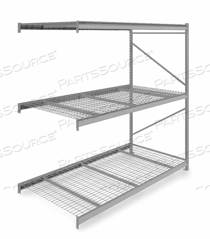 BULK RACK ADD-ON 96 H 96 W 48 D GRAY by Tennsco Corp. BULK RACK ADD-ON 96 H 96 W 48 D GRAY by Tennsco Corp.