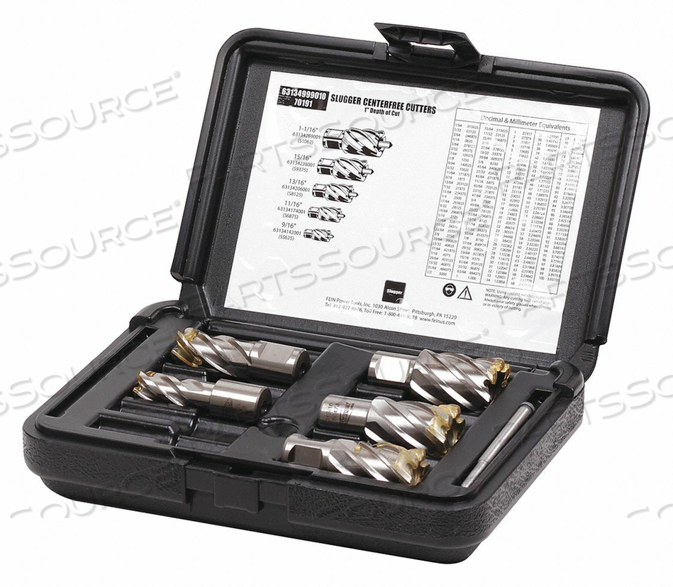 ANNULAR CUTTER KIT 1 CUT DEPTH 6 PCS. by Fein