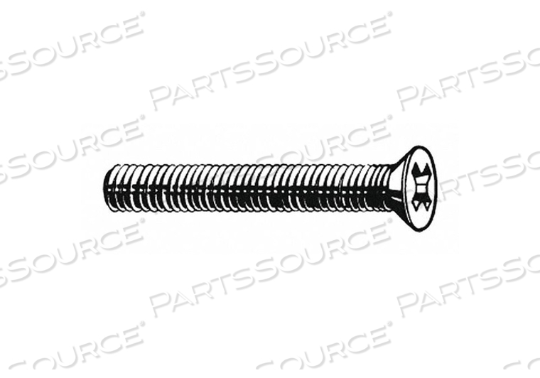 MACHINE SCREW, #10-24 THREAD SIZE, 3/4 IN LG, 18-8 STAINLESS STEEL, PLAIN, FLAT, PHILLIPS by Fabory MACHINE SCREW, #10-24 THREAD SIZE, 3/4 IN LG, 18-8 STAINLESS STEEL, PLAIN, FLAT, PHILLIPS by Fabory
