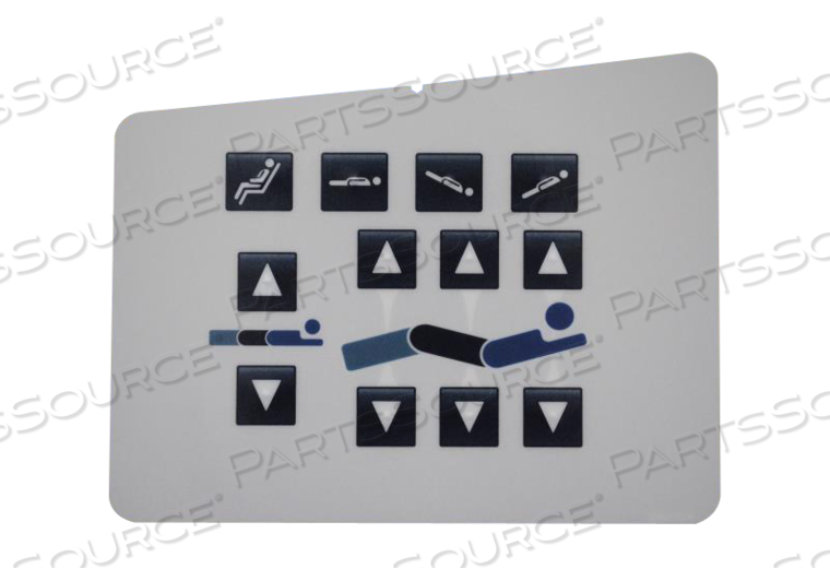 CONTROL FASCIA, LEFT HEAD, SIDERAIL, FOR USE WITH: FOR MODEL FL27 (2131/2141) INTOUCH™ CRITICAL CARE BED by Stryker Medical CONTROL FASCIA, LEFT HEAD, SIDERAIL, FOR USE WITH: FOR MODEL FL27 (2131/2141) INTOUCH™ CRITICAL CARE BED by Stryker Medical