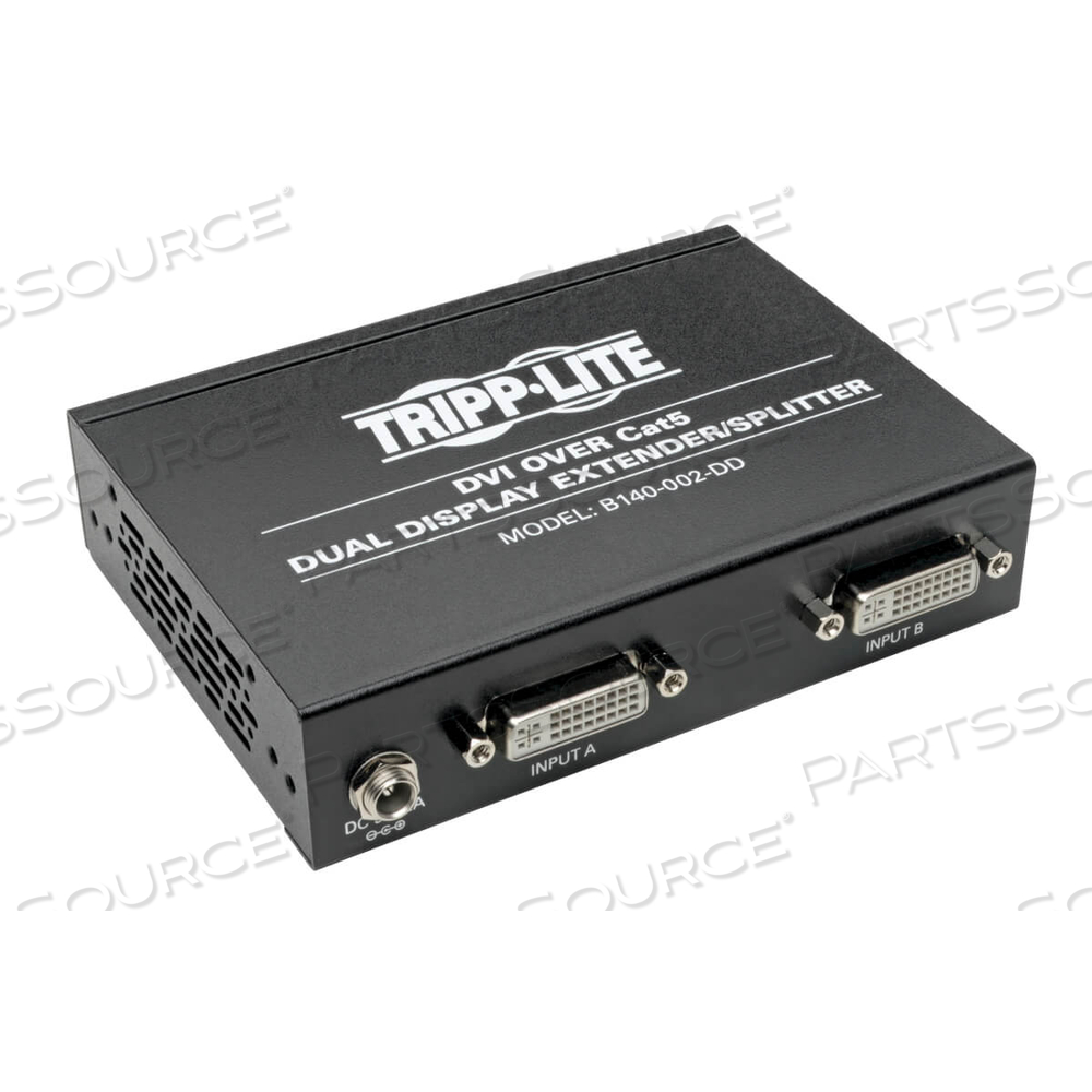 DVI OVER CAT5 DUAL DISPLAY EXTENDER SPLITTER ACTIVE PASSIVE TAA by Tripp Lite