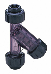 Y STRAINER 3/4 PIPE SIZE PVC 8-19/64 L by Asahi