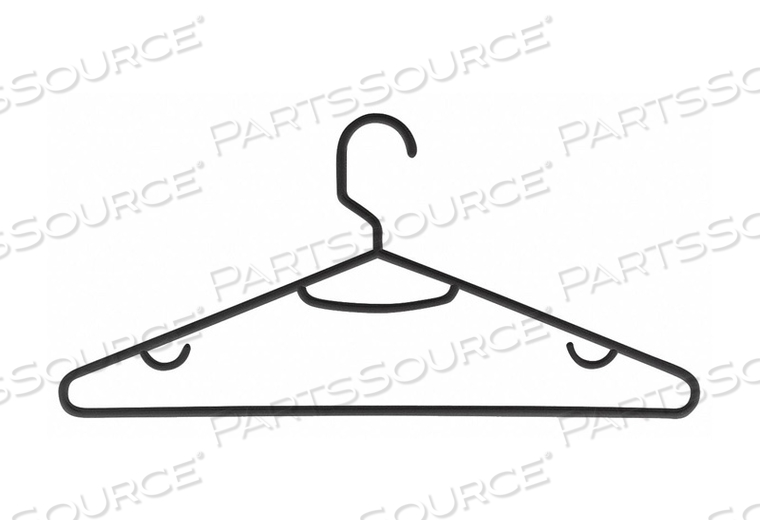 RECYCLED HANGER BLACK PK15 by Honey-Can-Do RECYCLED HANGER BLACK PK15 by Honey-Can-Do