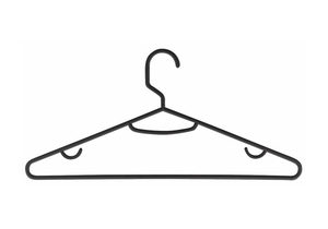 RECYCLED HANGER BLACK PK15 by Honey-Can-Do RECYCLED HANGER BLACK PK15 by Honey-Can-Do