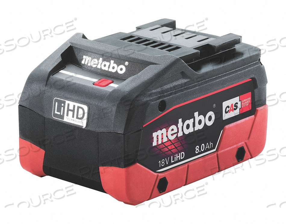 BATTERY PACK 18.0V LI-ION 8.0AH by Metabo BATTERY PACK 18.0V LI-ION 8.0AH by Metabo