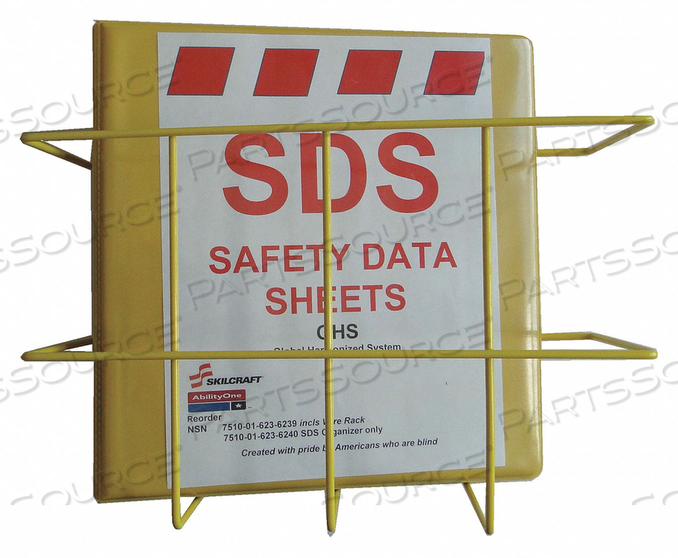 SDS BINDER HOLDER ENGLISH 9 HX13-1/2 W by Ability One SDS BINDER HOLDER ENGLISH 9 HX13-1/2 W by Ability One