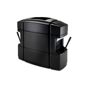 WASTE 'N WIPE SERVICE CENTER DOUBLE-SIDED 40 GALLON, BLACK by Dci Marketing