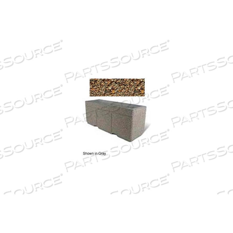 CONCRETE OUTDOOR PLANTER W/FORKLIFT KNOCKOUTS, 72"LX24"W X 30"H RECTANGLE TAN RIVER ROCK by Bohlmann CONCRETE OUTDOOR PLANTER W/FORKLIFT KNOCKOUTS, 72"LX24"W X 30"H RECTANGLE TAN RIVER ROCK by Bohlmann