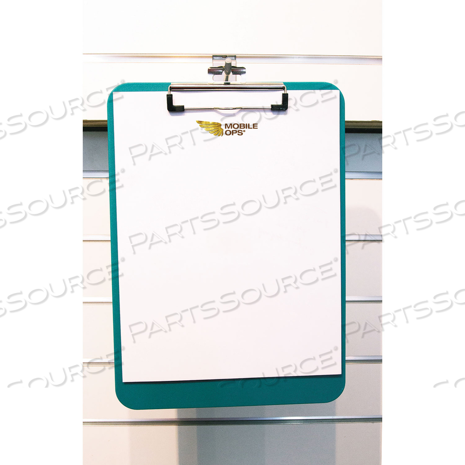UNBREAKABLE RECYCLED CLIPBOARD, 0.25" CLIP CAPACITY, HOLDS 8.5 X 11 SHEETS, GREEN by Mobile OPS UNBREAKABLE RECYCLED CLIPBOARD, 0.25" CLIP CAPACITY, HOLDS 8.5 X 11 SHEETS, GREEN by Mobile OPS