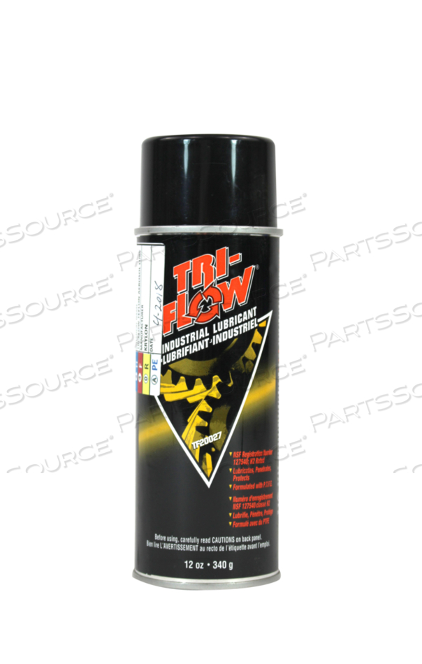 LUBRICANT, TRI-FLOW, 12OZ SIZE, CAN CONTAINER TYPE, FOR USE WITH: FOR MODEL 6385, 6386, 6387, 6388, 6389 POWER-PRO™ TL COT FASTENER by Stryker Medical