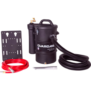 STATIC CONDUCTIVE MACHINE VACUUM MOUNTED PNEUMATIC VACUUM, 5-1/2 GALLON CAP. by Guardair