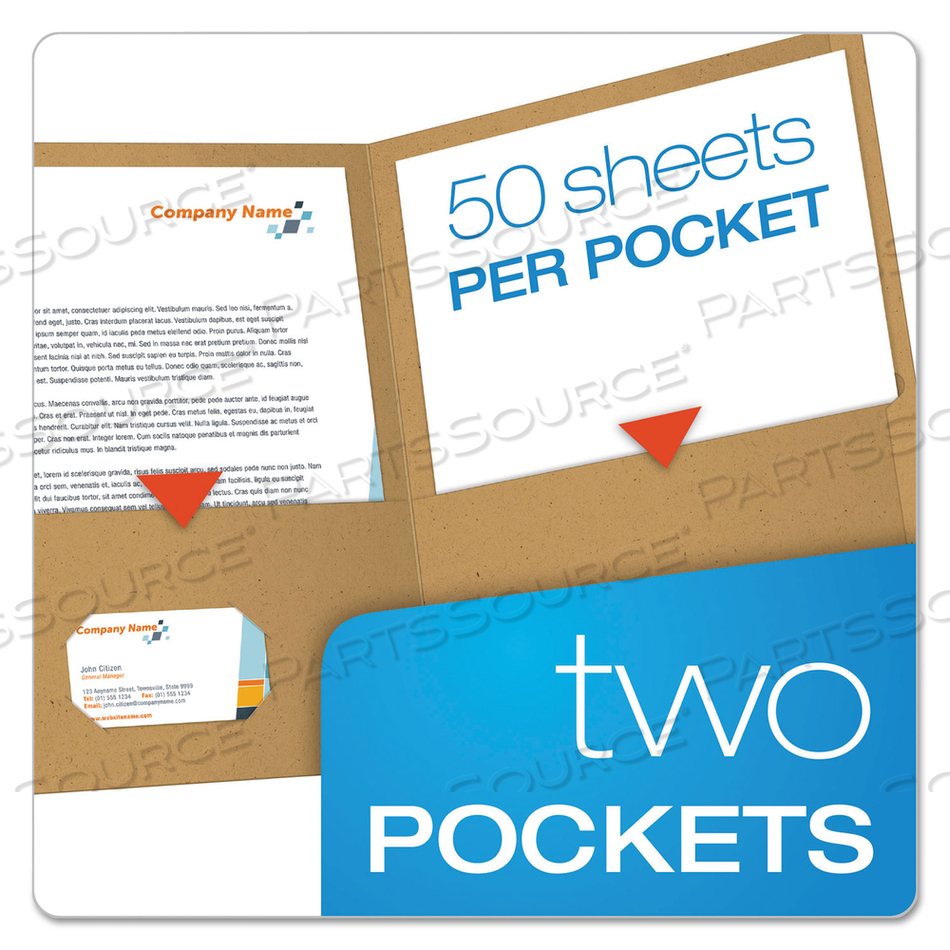EARTHWISE BY OXFORD 100% RECYCLED PAPER TWIN-POCKET PORTFOLIO, 100-SHEET CAPACITY, 11 X 8.5, NATURAL by Oxford EARTHWISE BY OXFORD 100% RECYCLED PAPER TWIN-POCKET PORTFOLIO, 100-SHEET CAPACITY, 11 X 8.5, NATURAL by Oxford