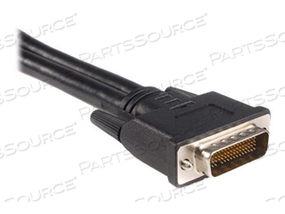 0.6FT LFH59/DVI-I DUAL MALE/FEMALE CABLE - BLACK 