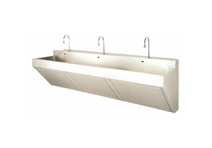 SCRUB SINK 304 STAINLESS STEEL 90 IN W by Scrub-Ware