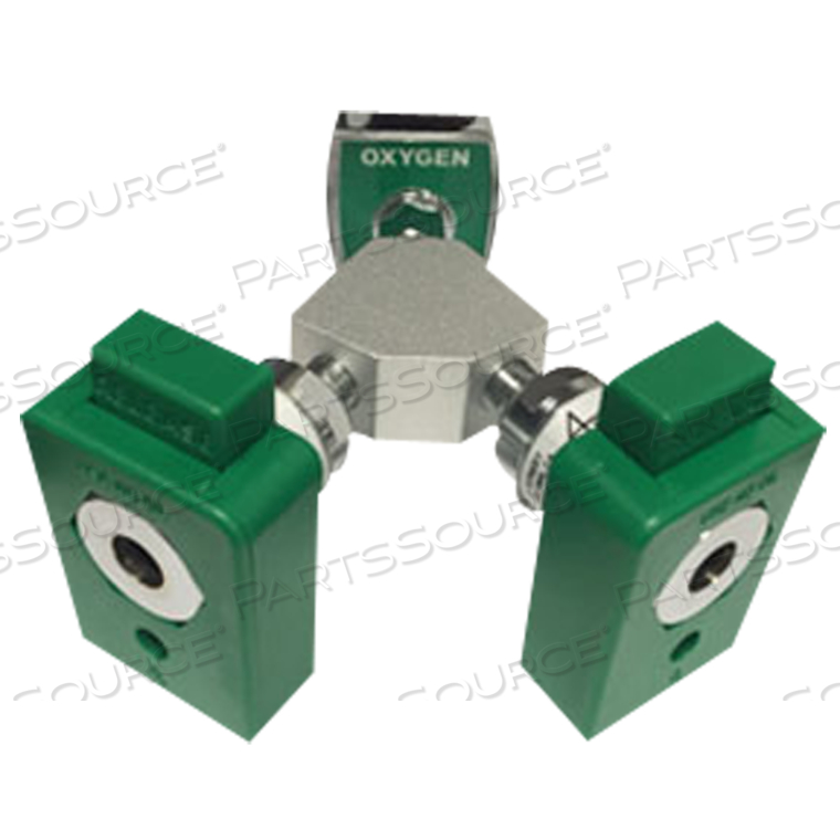 1/8IN FNPT OXYGEN Y-BLOCK CHEMETRON COUPLER ASSEMBLY by Ohio Medical, LLC